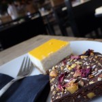 SUE's passion fruit square and Bertman's brownie